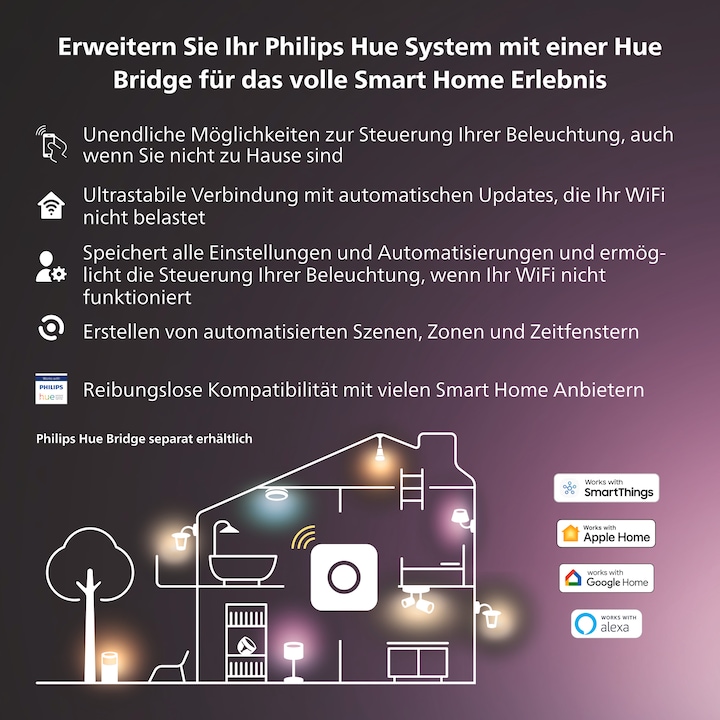 Actual product image Philips Hue Festavia (EU plug) (40 m)