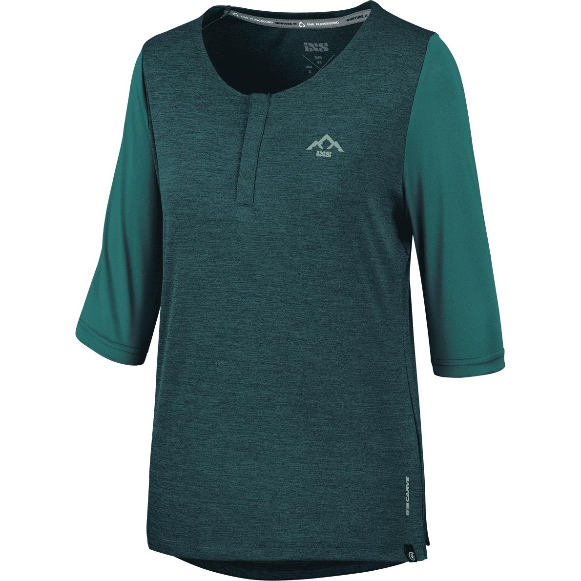 iXS, Damen, Velotrikot, Carve X Damen 3/4 Henley (36), Türkis, 36