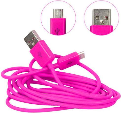 Image du produit Hermex microUSB Câble de données et de charge Micro USB 1m PINK ROSA (1 m)
