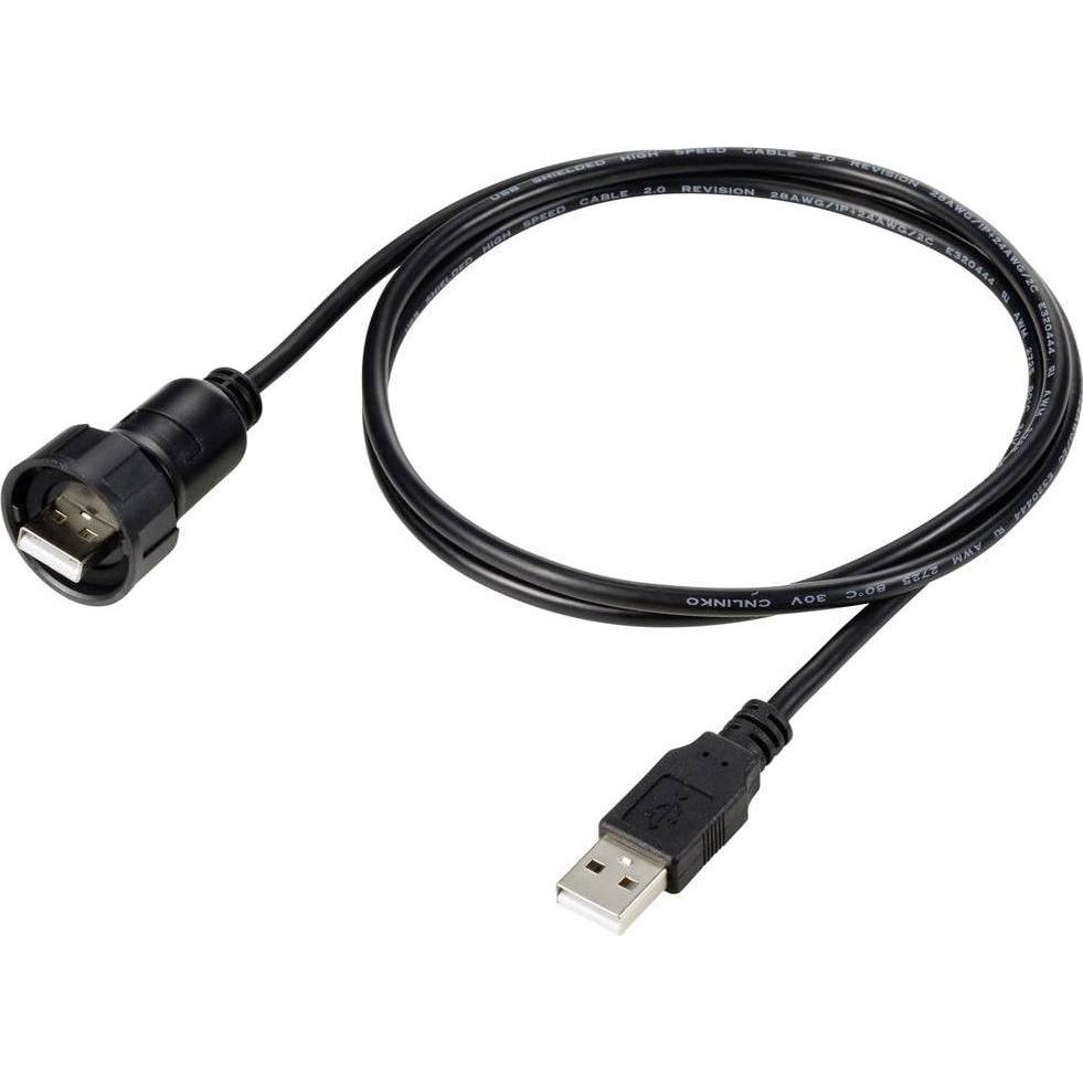 Thumbnail - Tru Components USB 2,0 Adapter inkl. 1 m Kabel TC-12775064 Inhalt: 1 St., Elektronikkabel + Stecker