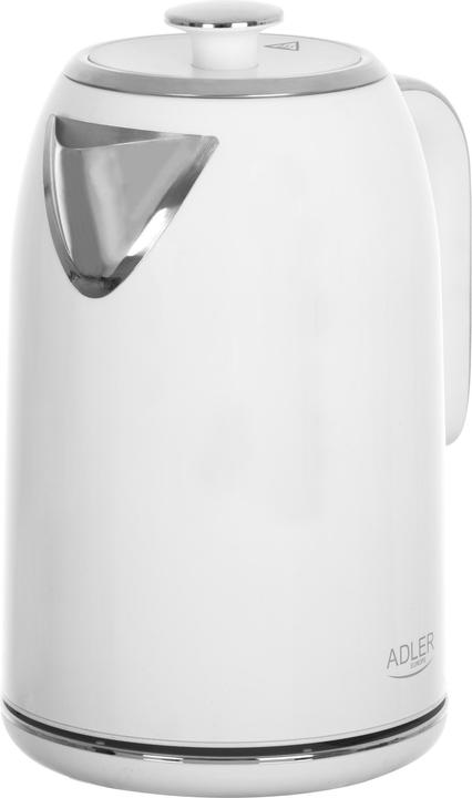 Produktbild Adler AD 1341 Electric, 2200 W, 1.7 L, Stainless steel, 360 ° rotational base, White (1.70 l)