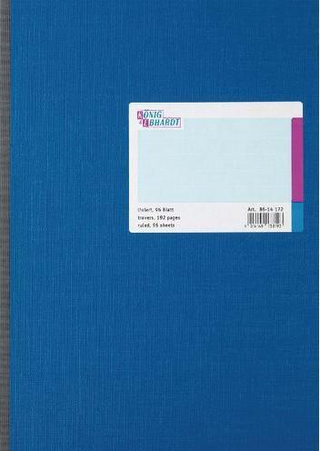 Pack Of 4 Notebook/notebook, Squared "Business Blue" DIN A4 With