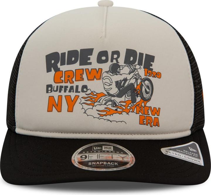 Actual product image New Era 9Fifty Strapback Cap - RETRO CROWN Ride or Die (S, M)