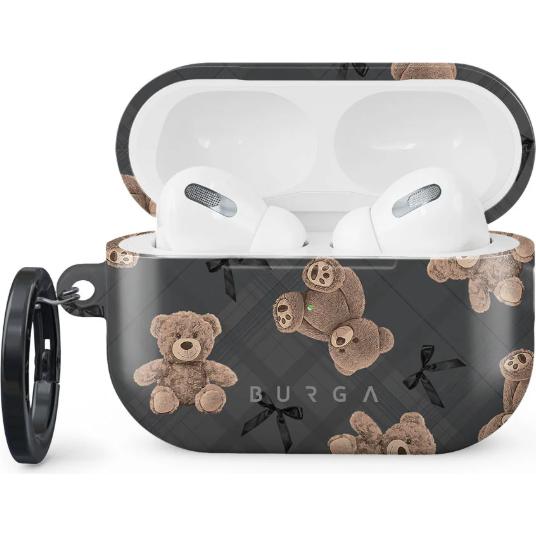 Burga Custodia protettiva per AirPods Pro 2, Borsa per cuffie + Copertura protettiva