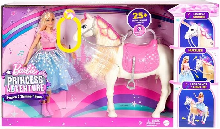Produktbild Barbie Princess Adventure - Prance & Schimmerpferd