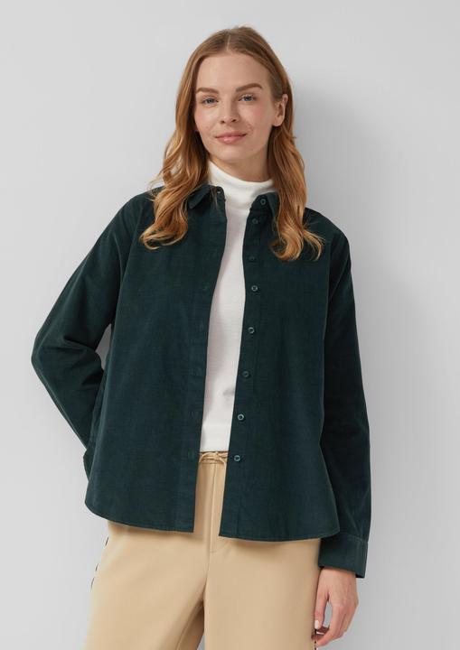 Immagine prodotto s.Oliver Bluse Feincord-Bluse mit Hemdkragen (48)