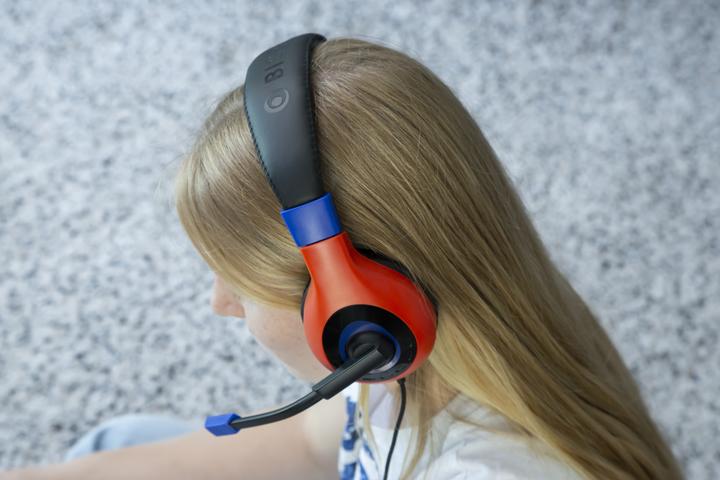 Produktbild Bigben Cuffie Stereo Gaming V1 Bicolor Mario Blu/Rosso Switch (Kabelgebunden)