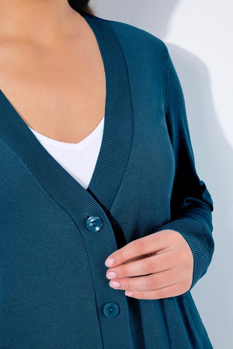 Actual product image Ulla Popken Classic Button Cardigan Sweater (50, 52)