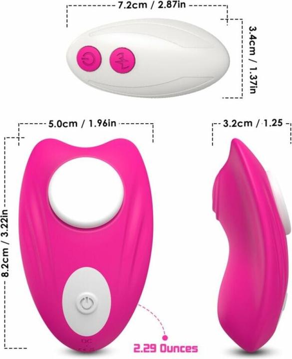 Produktbild Armony Butterfly Tragbares Höschen Vibrator Fernbedienung Rosa