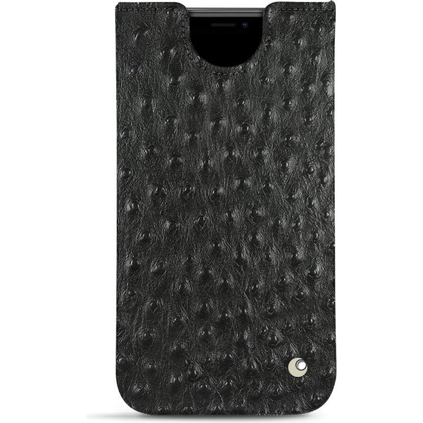 Noreve Lederschutzhülle (Apple iPhone 11), Smartphone Hülle, Schwarz