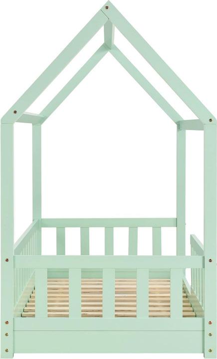 Image du produit Juskys Kinderbett 90x200cm Marli - Mint (90 x 200 cm)
