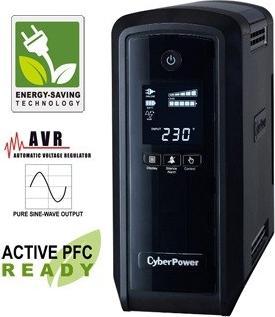 Actual product image Cyberpower CP900EPFCLCD 900VA/540W Line-Interactive Sine Wave USB LowNoise 6x Schuko comp. to QNAP TS-251 S... (900 VA, 540 W, Line-interactive UPS)