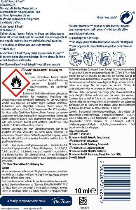 Produktbild Glade Touch & Fresh Mini Relaxing Zen