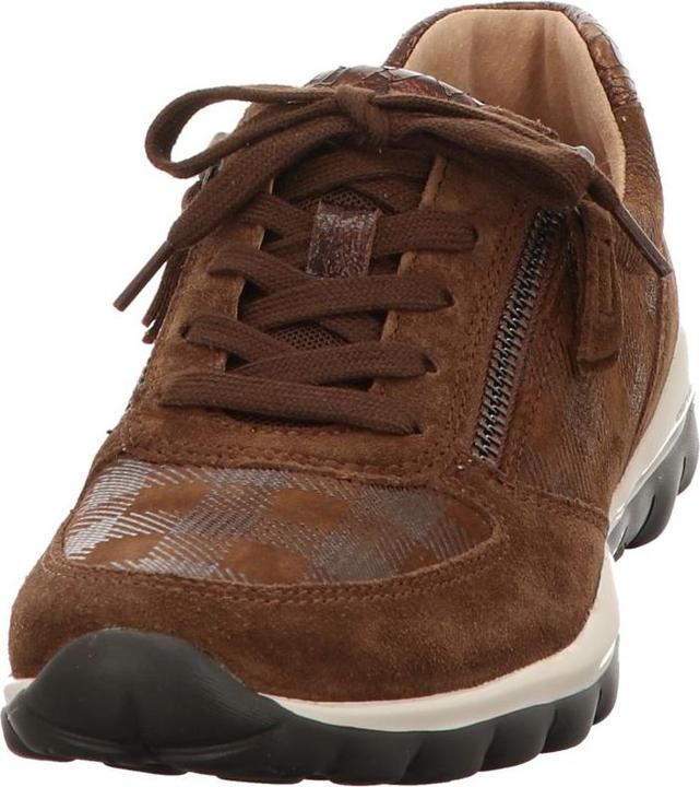 Produktbild Gabor rollingsoft Damen Schnürschuhe Sportlich Gummisohle braun