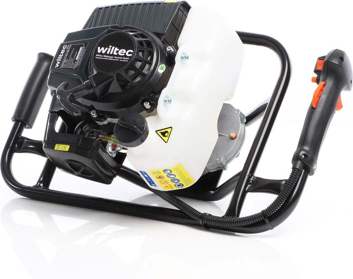 Produktbild Wiltec Wilitec Set Erdlochbohrer 2,2kW 3PS 63ccm 200mm Benzin Erdbohrer Pfahlbohrer