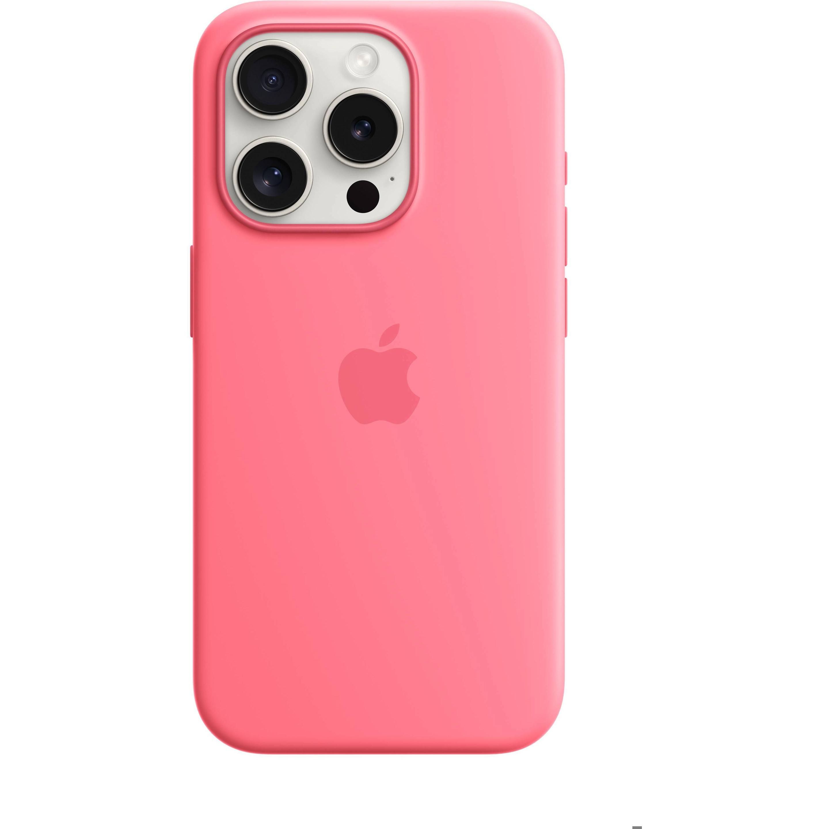 Apple Silicone Case with MagSafe (Apple iPhone 15 Pro), Smartphone Hülle, Rosa