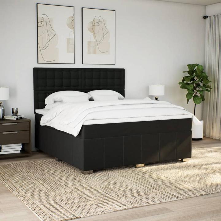 Image du produit VidaXL Bo x lit de saut avec matelas 90 x 200 cm Tissu (90 x 200 cm, 90 x 200 cm)