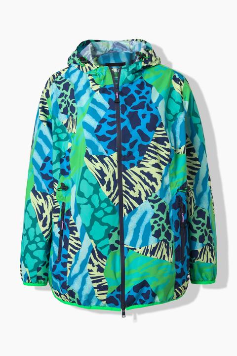 Actual product image Ulla Popken Animal Print Rain Jacket (50, 52)