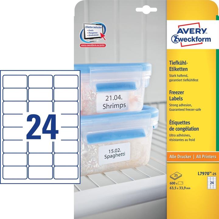 Produktbild Avery Tiefkühl-Etiketten