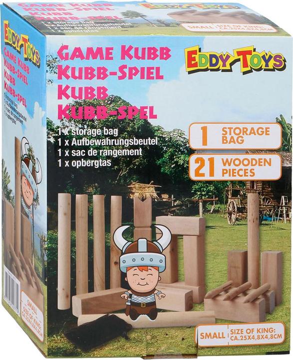 Produktbild Eddy Toys Kubb - Wikingerspiel (1 - 6 Spieler)