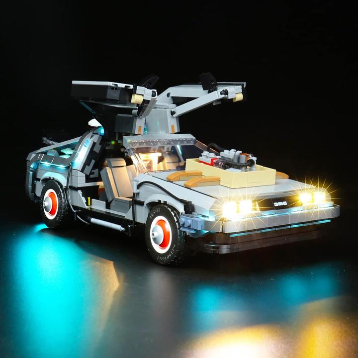 Produktbild BrickBling LED Licht Set für LEGO Zurück in die Zukunft: DeLorean - Die Zeitmaschine