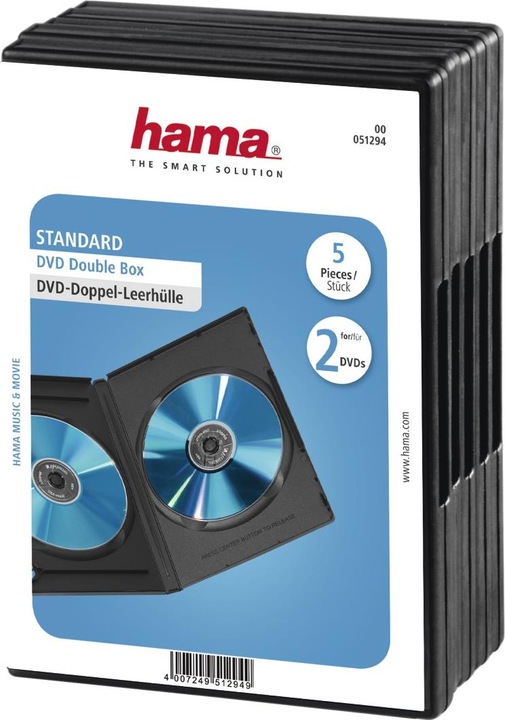 Immagine prodotto Hama DVD doppia custodia vuota