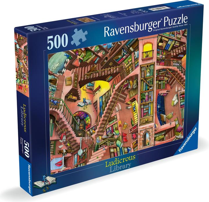 Actual product image Ravensburger Bibliothèque folle (500 pieces)