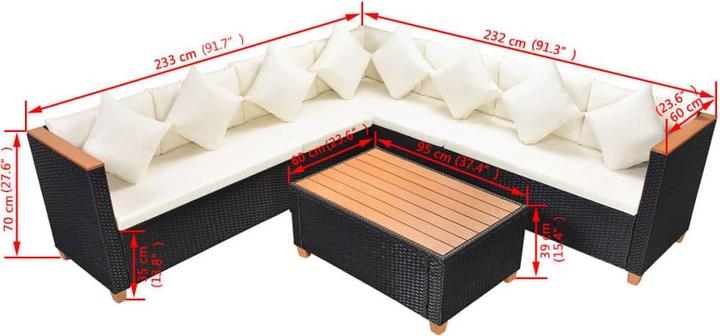 Image du produit vidaXL Gartenmöbel Set