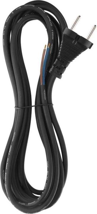 Immagine prodotto Emos Cavo di alimentazione in gomma 2x 1mm2, 5m, nero (5 m)