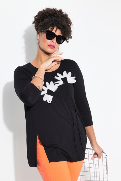Produktbild Miamoda T-Shirt, A-Line, 3D-Blumen (50)