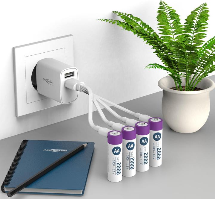 Actual product image Ansmann Li-Ion Premium battery (4 pcs., AA, 1800 mAh)