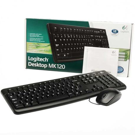 Productafbeelding Logitech MK120 Toetsenbord USB QWERTY Italiaans (IT, Bedraad)