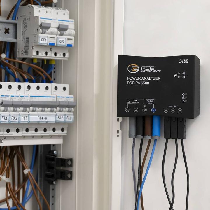 Produktbild PCE Instruments Netz-Analysegerät 3phasig, 1phasig mit Loggerfunktion, inkl. S (Analysator)