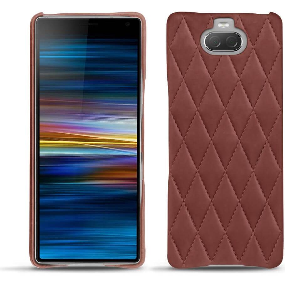 Noreve Lederschutzhülle (Sony Xperia 10 Plus), Smartphone Hülle, Rot