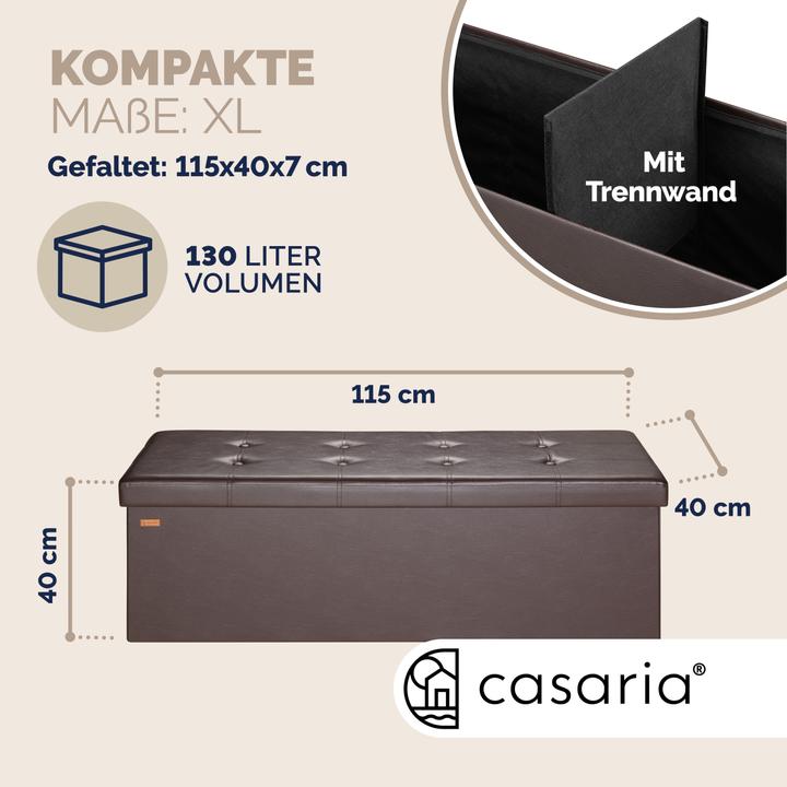 Actual product image Casaria Sitztruhe (115 cm)