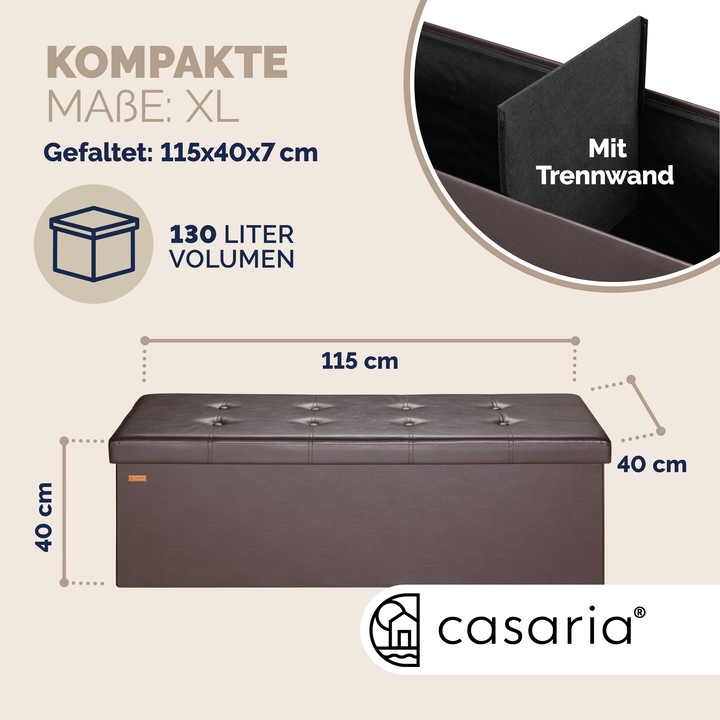 Immagine prodotto Casaria Sitztruhe (115 cm)