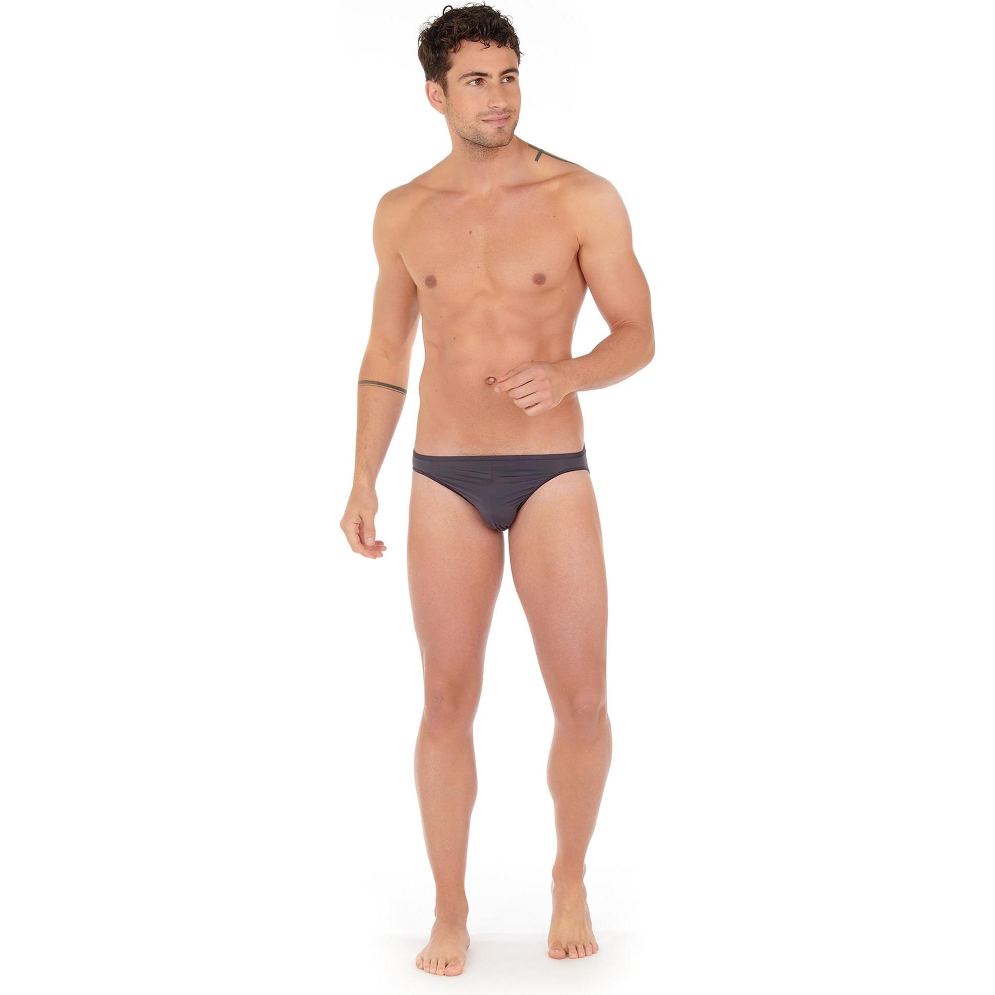 Thumbnail - HOM, Herren, Unterhosen, Slip Casual Stretch, Grau, (XL, Einzelpack)