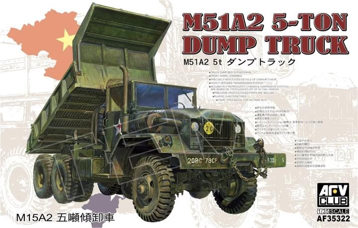 AFV Club 1:35 35322 M54 M51A2 5-ton Dump Truck Plastic Modelbouwpakket