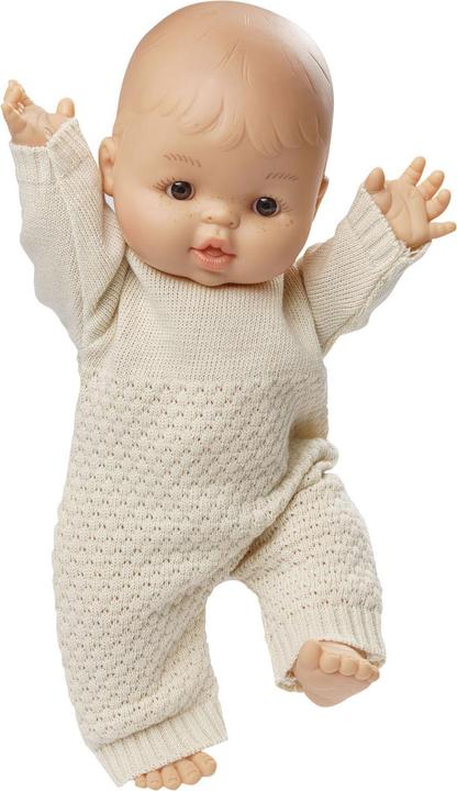 Produktbild Heless Mädchen-Babypuppe mit Strickstrampler – 34 cm