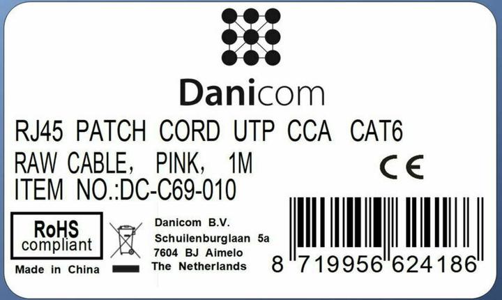 Produktbild Dsit CAT 6 Netzwerkkabel U/UTP (U/UTP, CAT6, 1 m)