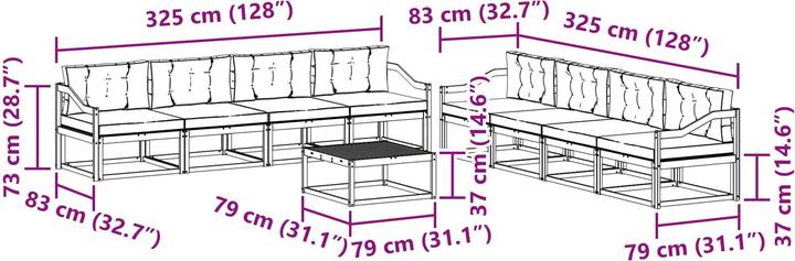Produktbild vidaXL Outdoor-Sofagarnitur
