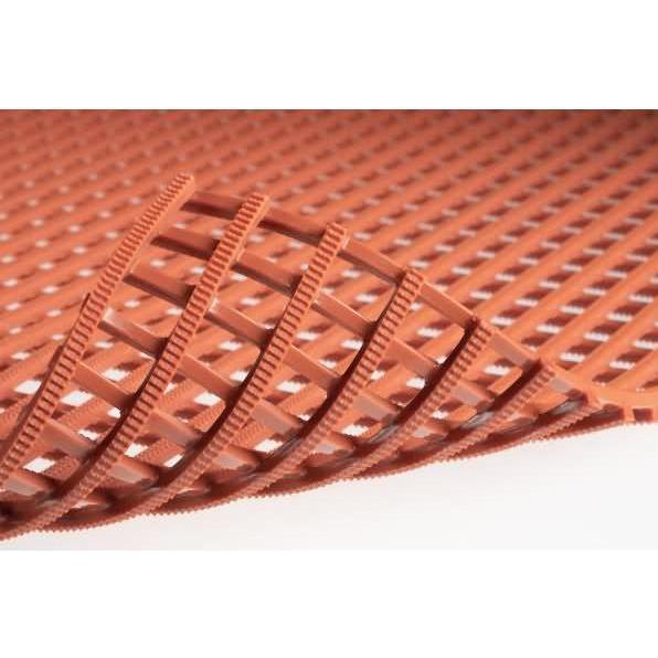 Miltex, Bodenschutzmatte, Arbeitsplatzmatte Yoga Roll Food 120cmx5m terrakotta (120 x 50 cm)