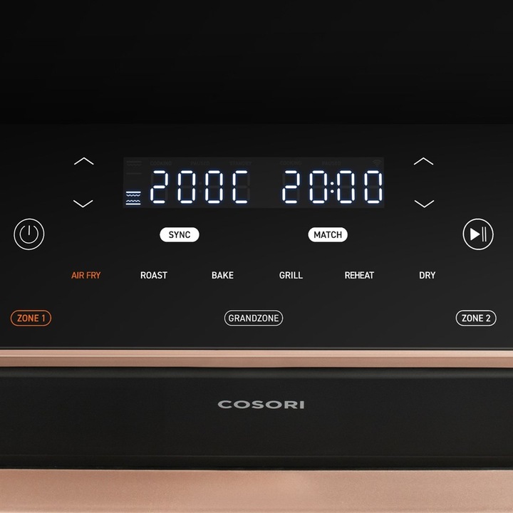Actual product image Cosori Twinfry Airfryer - XXL hot air fryse 10 liters - 2 meals simultaneously prepare byDivider- 6