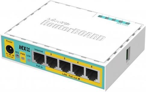 MikroTik RB750UPR2 hEX Lite: Router a 5 porte