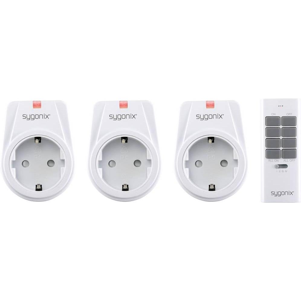 Thumbnail - Sygonix, Smart Plug, RSL Steckdosen-Set Zwischenstecker Schaltleistung (max.) 1000 W Reichweite max. (im Freifeld) 30 m