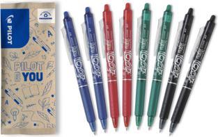 Pilot FlowPack Frixon Clicker x8 - 2 blau, 2 rot, 2 grün, 2 schwarz (Blau, Grün, Rot, Schwarz, 8x)