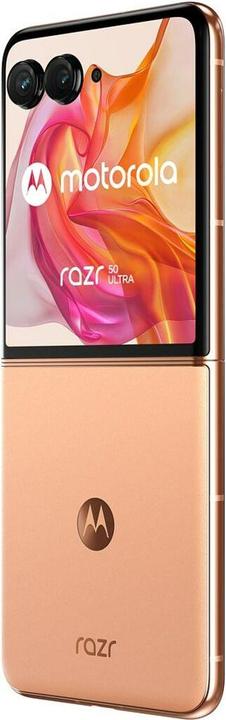 Actual product image Motorola Razr 50 Ultra (512 GB, Peach Fuzz, 6.90", SIM + eSIM, 5G)