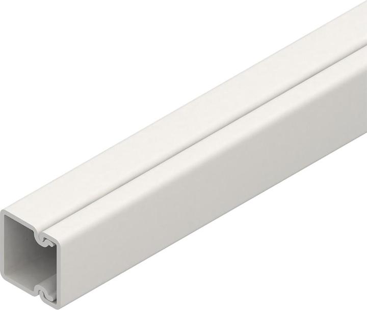 HKL Cable electrical trunking 40x60mm incl. retaining clips *pure white* 12 pieces (Cable hole, 200 cm)