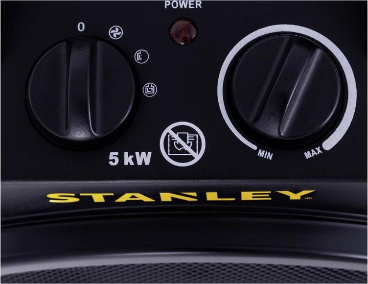 Produktbild Stanley SXJH005000E Heizgerät 5000W 30 m² Schwarz/Gelb (SXJH005000E) (5000 W)
