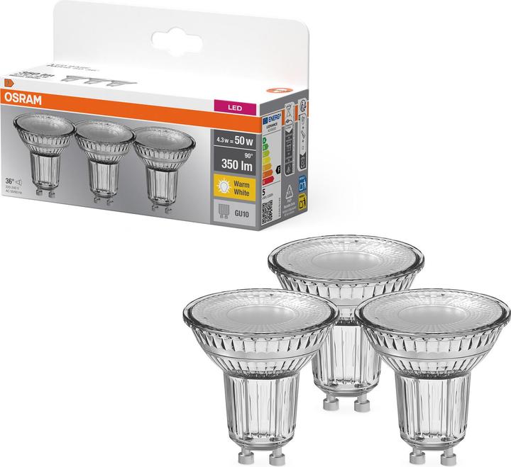 Produktbild Osram Led Base Par16 (GU10, 4.30 W, 350 lm, 3 x, F)